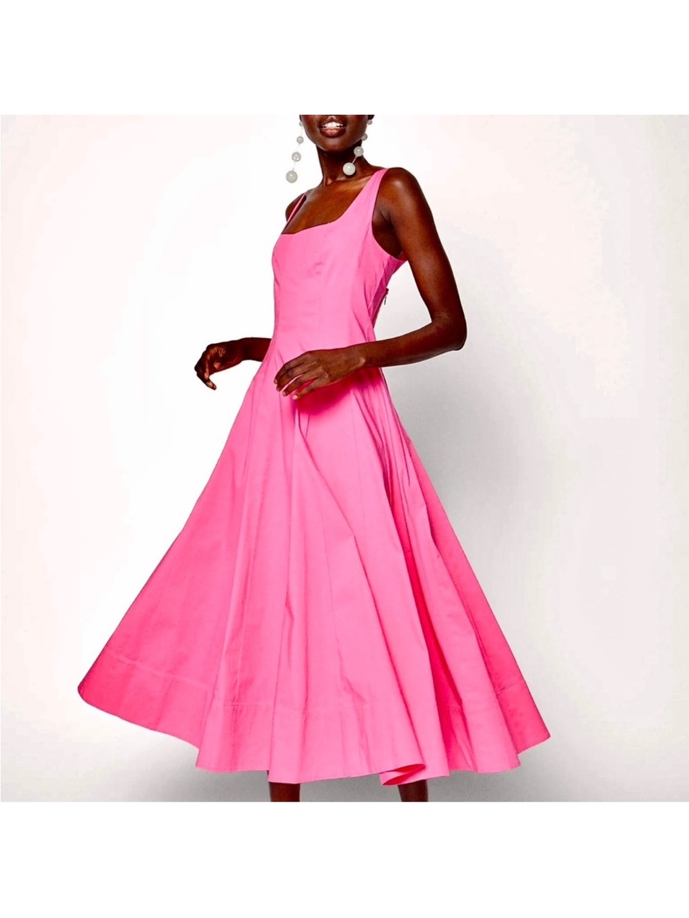 STAUD Wells Midi Dress